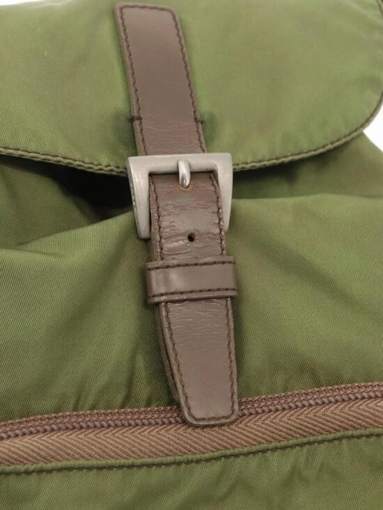 PRADA Backpack Nylon Green Silver main image 12